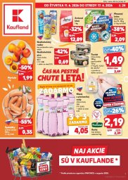 1. strana letáka Kaufland 11. 6. - 17. 6. 2026 Skalica, Dunajská Streda, Prievidza, Handlová, Veľký Meder, Piešťany, ...